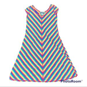 Vintage 90’s POTAGE rainbow 🌈 striped Dress